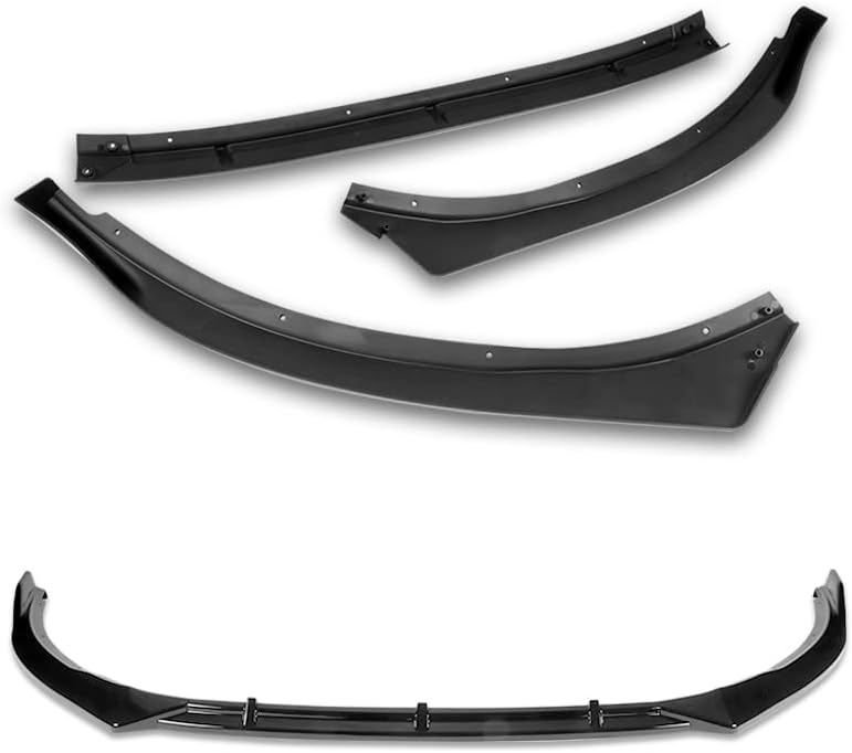 EPARTS 3 Pieces Style Front Bumper Lip Spoiler Splitter Chin Side Body Kit Trim Protection Compatible with 2011-2013 Kia Optima SX/Hybrid (Painted Black)