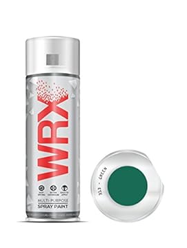 WRX Spray Paint - Green - 400 ml Quality Brilliant Colours Perfect Finish Brilliant All Purpose Interior/Exterior, Art, Crafts, Auto, Home Furniture, Garden, Radiator Paint 400ml