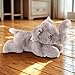 The Petting Zoo Asian Elephant Stuffed Animal Plushie, Gifts for Kids, Earth Keeperz Wildlife Animals, Zoologee Grey Asian Elephant Plush Toy, 10 inches
