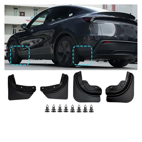 Guardabarros para Tesla Model Y 2025 Juniper que protegen tu pintura de salpicaduras 2