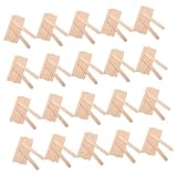 BUGUUYO 20 Packungen Einweg Zungenkühler Holzstäbchen für Professionelle Munduntersuchung und Laboranwendung Sicher Hygienisch Langlebig Naturfarben pro Beutel Beutel