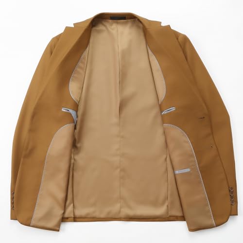 Men's Suits Slim Fit, 3 Piece Suits for Men, 2 Buttons Solid Jacket Vest Pants, Tuxedo Set for Business, Wedding 7