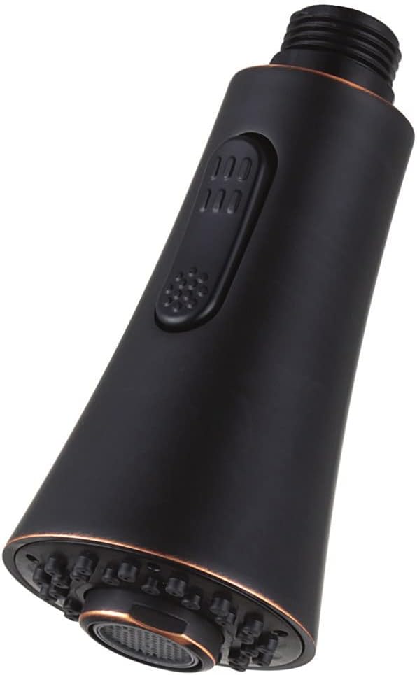 Kingston Brass Gourmetier KDH8726 Aşağı Çekmeli Mutfak Bataryası Püskürtücü, Napoli Bronz