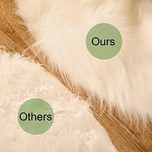 Miniatura 3 de Tatuo - Falda decorativa para árbol de Navidad, piel sintética de color blanco