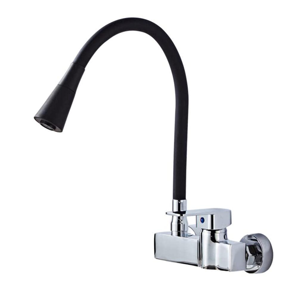 Robinet de cuisine mural 2 modes avec eau chaude et froide et nettoyage facile