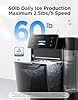 GoveeLife Smart Nugget Ice Maker Pro, 60lbs Daily, 6-Minute First Ice, 40dB Ultra-Quiet with AI NoiseGuard, App & Voice Control, Self-Clean, 3.5lbs Basket & Dual Water Tanks, for Home Kitchen, Party