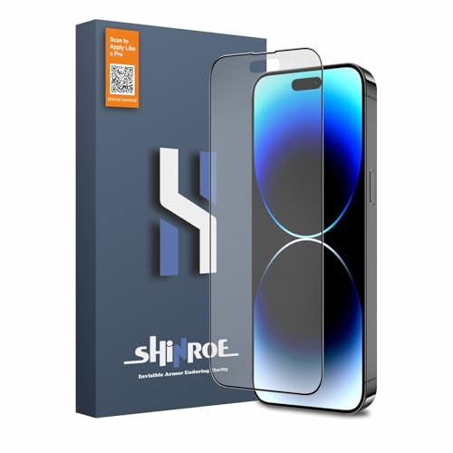 Image of Matte Tempered Glass for iPhone 14 Pro (6.1 Inch) Military Grade 9H Screen Guard, Anti-Scratch, Shatterproof, Edge-to-Edge Full Coverage - Black Border