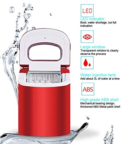 MHGD Eismaschine, tragbar, auf 15-kg-Eis/24-Stunden-Tank, elektrische Eismaschine, leise, einfache Bedienung, perfekt… – Bild 4