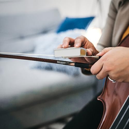 2 Stück Kolophonium Violine,Kolophonium Geige,Kolophonium Cello,Rosin,Kolophonium Bogenharz Geige Bratsche Cello,Naturharz,Staubarm,Ideal für Violine Cello-Hell Gefärbt