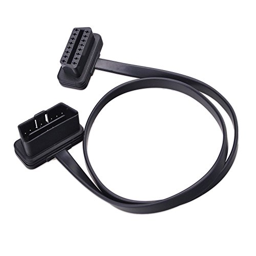 TOOGOO Cable de extension de codo de OBD2 de 16 pines macho a hembra ELM327
