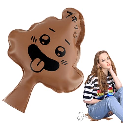 Mbiyhgta Jouet Coussin péteur | Coussin Whoopee, Jouet de Farce Auto-gonflant pour – Oreiller en Forme de Caca, Jouet de farces drôles d'halloween, Sac de farces, Cadeau de fête pour et Adultes