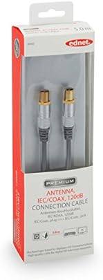 Ednet 84602 cavo coassiale IEC Coax Nero Ednet 84602 cavo coassiale IEC Coax Nero