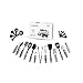 Premium Kitchen Utensils Set By Wahilulu - 22pc Cooking, Baking & Serving Essential Accessories & Tools Bundle - Stainless Steel & Nylon - Turners, Tongs, Spoons, Spatula & Other Cookware