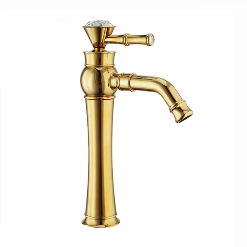 Robinet de lavabo pivotant rétro en laiton pour une salle de bain esprit spa d'antan