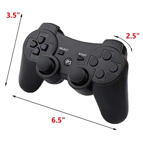 Ps3 Controller Wireless, Gaming Remote Joystick For Playstation 3 With Charger Cable Cord (Black, Pink, White, Blue) #TOP2