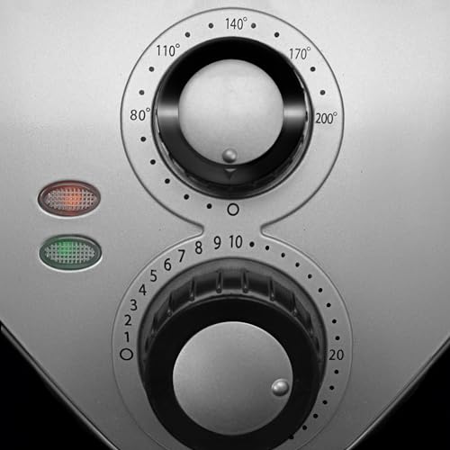 Daewoo Healthy Living SDA1553 Familie 3.6L Olievrije 1400W Fast Frituren Friteuse met Snelle Luchtstroom Circulatie, -Zwart, Zilver - Afbeelding 6