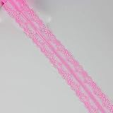 Tipo de tela: organza (5 yardas/rollo) 40mm Trim Lace Tela Cinta Cinta Decoración Amor Regalo Embalaje Material Roll Venta al por mayor, Rosa Caliente
