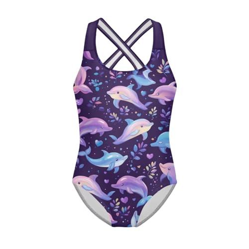 Image of Girls One Piece Swimsuits Sleeveless Lightweight Bathing Suit Beach Swim Suit Quick Dry Swimwear 5-14 Y