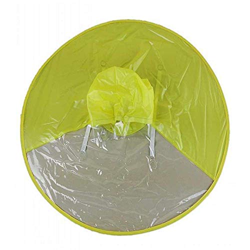 Love shops Newest Magical Hands Free Raincoat Artifact UFO Umbrella Hat Charming Windbreak School Costum(120cm-145cm)(Yellow)