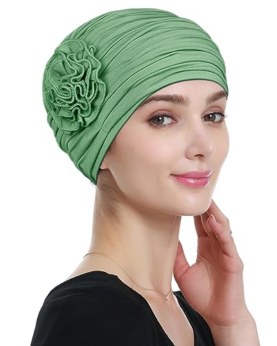 Alnorm-Blumen-Design-Chemo-Haarausfall-Kappen-Krebs-Kopfbedeckung-fuer-Frauen