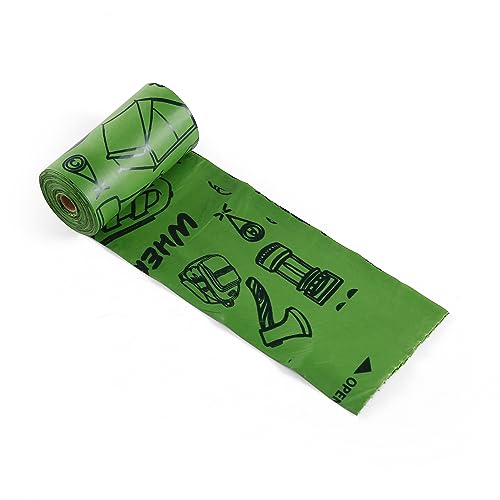 Image of Orvis Compostable Waste Bags for Dogs, Extra Large, Unscented Green Dog Poo Bags, 8 Rolls, 120 Bags Total | Compostable Doggy Bags Made from Cornstarch, 9in x 14in