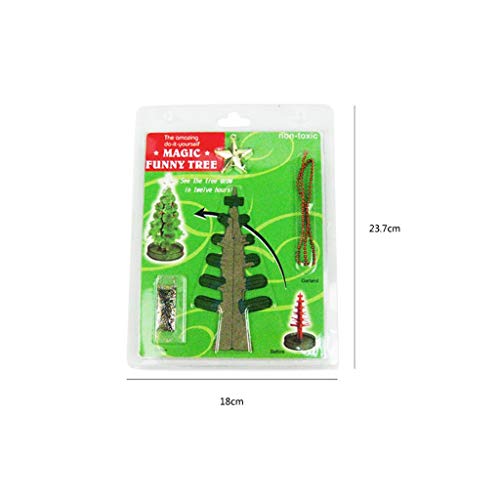 2 STÜCKE Papierbaum Ma-gic Baum Spielzeug Junge Mädchen Neuheit Weihnachtsbaum Geschenk Ma-gic Geschenk Heimdekoration Glaskugeln Weihnachtsschmuck (Mehrfarbig, 10ml)