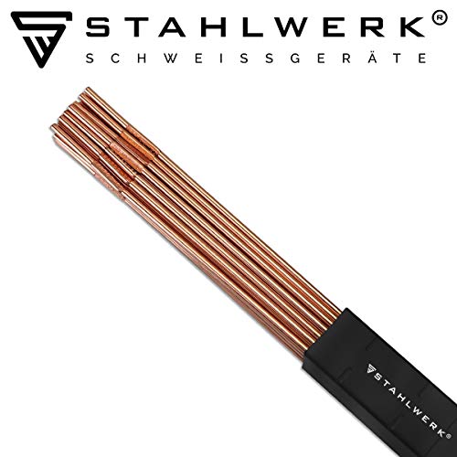 STAHLWERK ER70S-G3 - Bacchette per saldatura TIG, in acciaio, Ø 1,6 x 500 mm, 1 kg