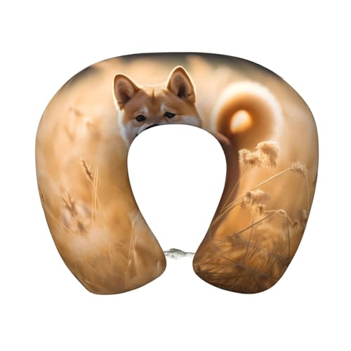 Almohada de viaje espuma viscoelástica suave y lavable miniatura 1