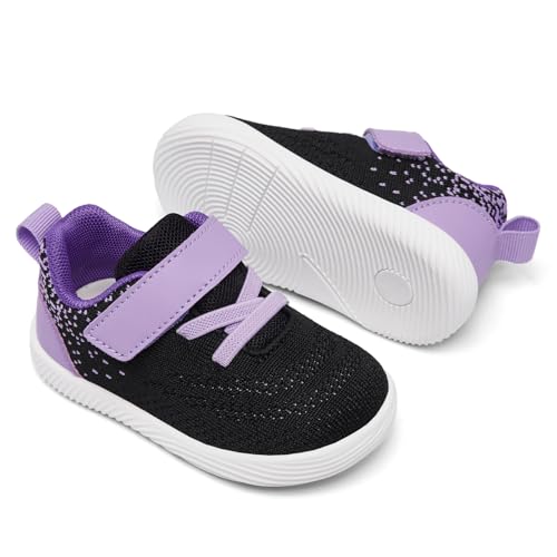 Image of MORENDL Toddler Sneakers Baby Boys & Girls Barefoot Shoes Lightweight Breathable Walking Running Tennis Athletic Sport Shoes