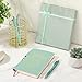 Thenshop 5 Pcs Employee Appreciation Gift Journal with Pen Difference Maker Inspirational Leather Notebook 3 Ballpoint Pens Box Thank You Gift for Coworker Teacher Volunteer Social Worker(Green)