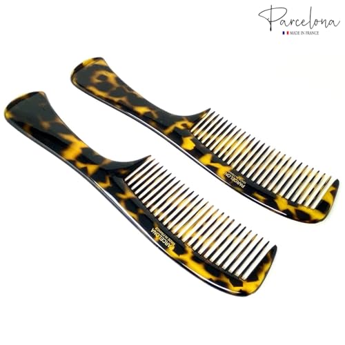 Peines profesionales Parcelona pack 2 22.25 cm amarillo miniatura 4