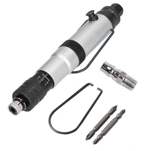 Pneumatic Screwdriver, 12-25N.M Adjustable Torque, Zinc Alloy, 1/4in Air Inlet, 1200rpm, Clockwise and Counterclockwise Rotation, for Home Decoration and Machinery pneumatic torque driver Pneumatic Screwdriver, 12-25N.M Adjustable Torque, Zinc Alloy, 1/4in Air Inlet, 1200rpm, Clockwise and Counterclockwise Rotation, for Home Decoration and Machinery