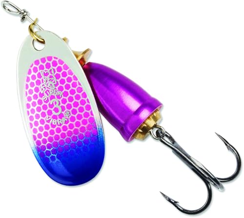 Blue Fox 60-50-316IC Classic Vibrax 05 Tackle, Cerise Scale Blue Tip UV, 7/16