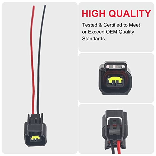 Modular Ignition Coil Female Connector Plug Wire Harness Pigtail Fits For 4.6L 5.4L 6.8L Ford F150 F250 F350 Super Duty Mustang Explorer Expedition Crown Victoria (8Pcs) #TOP1
