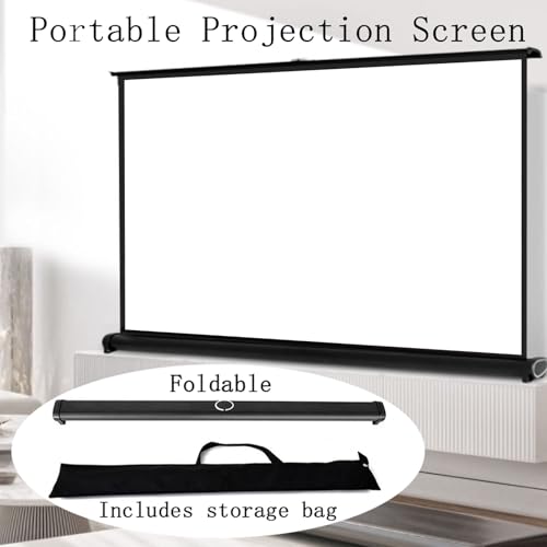Pantalla portátil para proyector 50in 16:9 retráctil miniatura 2