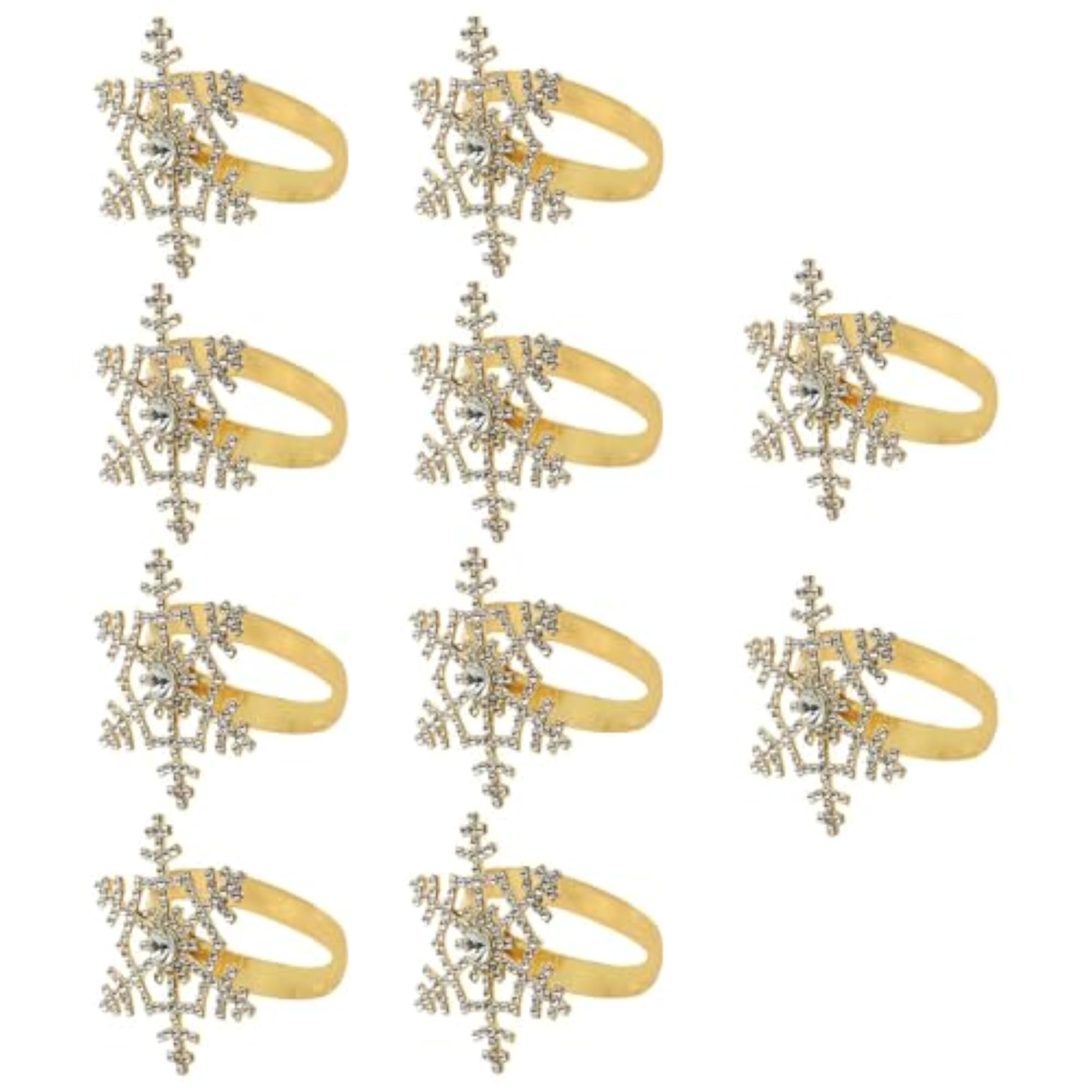 10Pcs Napkin Rings for Christmas Wedding