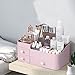 MIUOPUR Makeup Organizer for Vanity, Large Capacity Desk Organizer with Drawers for Cosmetics, Lipsticks, Jewelry, Nail Care, Skincare, Ideal for Bedroom and Bathroom Countertops - Large Pink