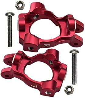 GPM For Losi 1:10 Lasernut U4 Tenacity LOS03028 / Tenacity DB Pro LOS03027V2 Upgrade Parts Aluminum Front C-Hubs - 6Pc Set Red