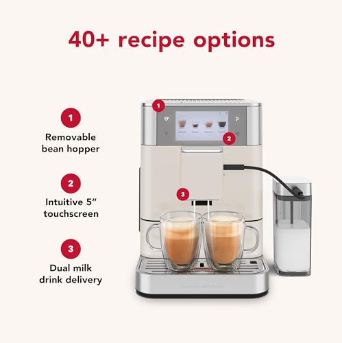 Image of KitchenAid Fully Automatic Espresso Machine KF8, KES8558PL, Porcelain White