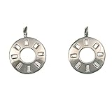 Durchmesser: 2,8 cm lux:us Damen-Ohrringe Reinzinn-Antimon Legierung Swarovski Elements 2,8 cm 1070111B12