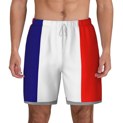 Bañador hombre bandera francesa que evita rozaduras gracias al secado rápido ligero