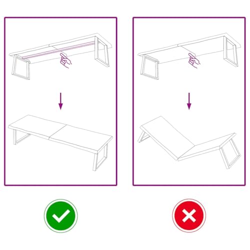 Plateau de table rectangulaire de 180x50cm pliable pour optimiser les petits espaces - 5