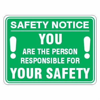 Safety Notice Sign Emergency Metal Tin Sign 8 x 12 inch for Industrial & Commercial