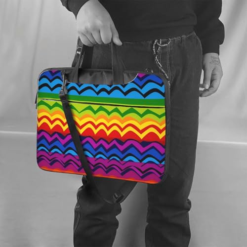 Maletín camiseta para portátil Rainbow Gay Pride 13 pulg miniatura 2