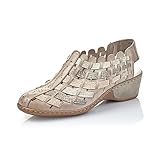 Altura del tacón: 4 cm RIEKER - Zapato Casual para: Mujer Color: Beige Talla: 39