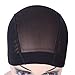 2 Pcs/Lot Black Mesh Cap Wig Cap for Making Wigs Stretchable Hairnets with Wide Elastic Band (Mesh Cap L)