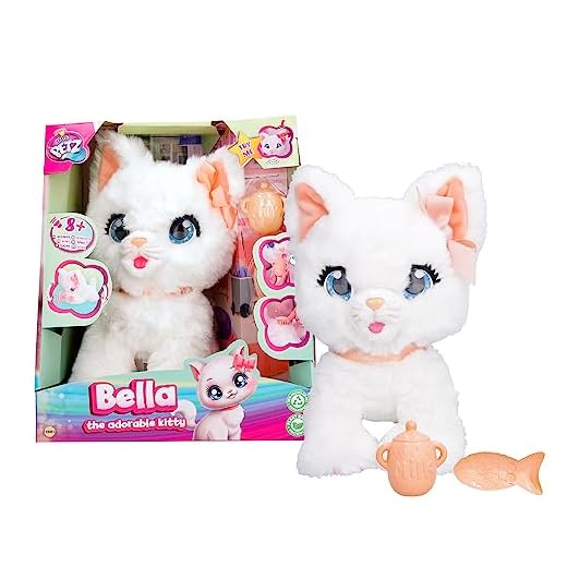 Club Petz Bella, Feature Plush Gatto Peluche con Funzioni e Suoni, Giocattolo Bambine e Bambini +3 Anni