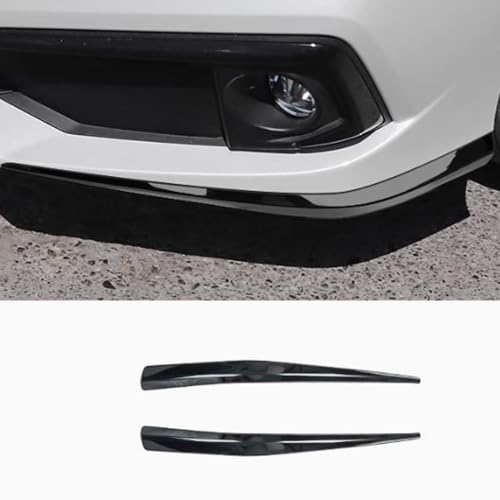 JIEOSDIN Car Accessories Front Bumper Corner Protection Cover Trims Compatible with Honda 10th Gen Civic Sedan 2019 2020 2021 (Black Titanium) 2PCS Stainless Steel