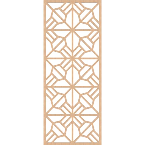 Image of Auburn Decorative Pierced Fretwork Wood Wall Panels, 29 3 /8 inchW x 74 3 /8 inchH x 1 /4 inchT, Hickory