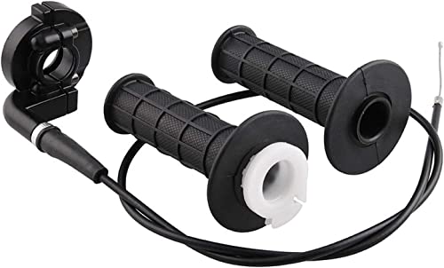 Empuñadura y Cable del Acelerador Giratorio con Mango de 7/8' 22mm para 50cc 90cc 110cc 125cc 140cc 150cc 200cc 250cc ATV/ATC Dirt Bike Mini Bike 4 Tiempos Pocket Bike Poweka